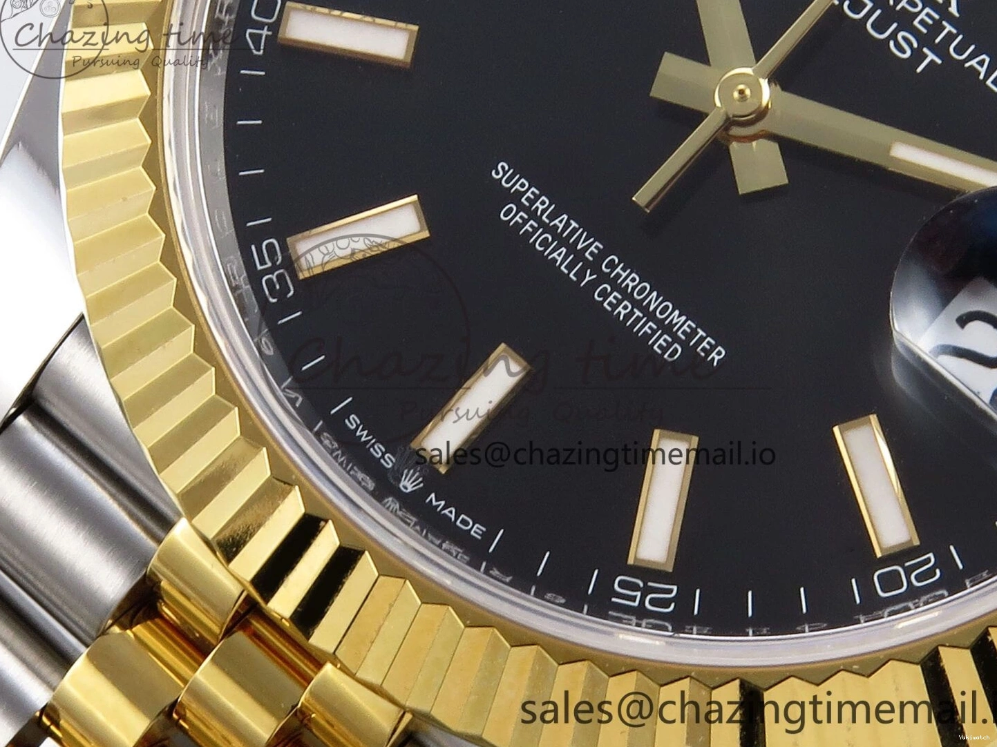 Bracelet Best Jubilee Stick Dial Weight) Steel 904L DateJust SS ARF SH3235 1:1 on (Gain Edition YG Black 41 0306